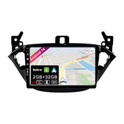 Image of JOYX Android 13 IPS Car Stereo For Opel Corsa (2015 2019) / Adam (2013 2016) Wireless Carplay + Auto 2G+32G Rear Camera FREE 9 Inch 2 Din Steering Wheel 4G DAB Fast boot Split Screen