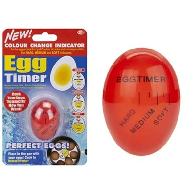 Image of Fun Multicolor Magic Egg Shaped Timer (1 Pc.) Easy to Use, Reusable &amp; Highly Accurate Ideal Kitchen Gadget for Foolproof Cooking
