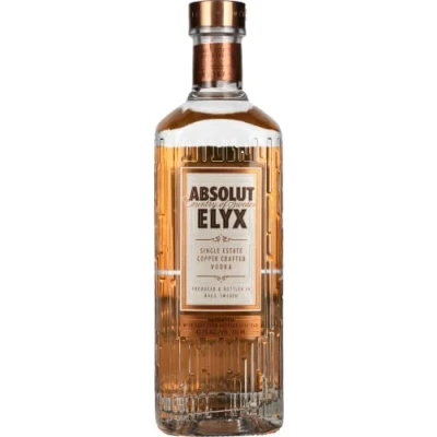 Image of Absolut Elyx Single Estate Copper Crafted Luxury Vodka, 70 cl