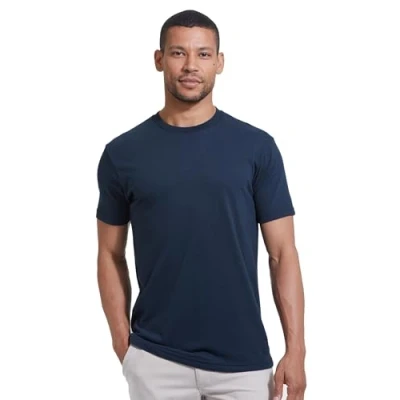 Image of True Classic Men&#039;s Crew Neck Short Sleeve T Shirt, 1 Pack Navy, S