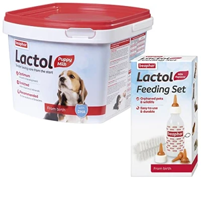 Image of lactol 500gram Milk and bottle feeding set