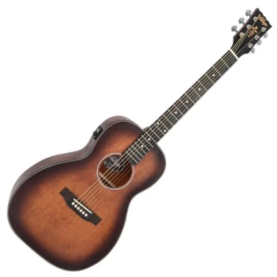 Image of VINTAGE STAGE SERIES PARLOUR ELECTRO GUITAR ANTIQUED
