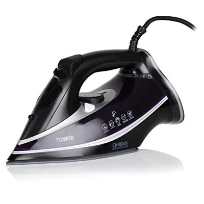 Image of Tower CeraGlide 3100W Ultra Speed Iron Black / Rose Gold Purple