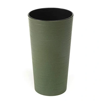 Image of Eco Flowerpot Herb Plant Flower pot Lilia Windowsill Holder Balcony Garden Container Bucket Home Decor Mix! Match! Play! (Forest Green)