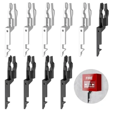 Image of 10 Pcs Call Point Test Key Set Fire Alarm Key, Emergency Door Release Universal Compatibility and Fireproof Material(White+Black)