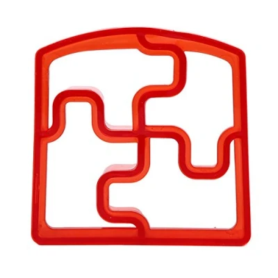 Image of ZHOUBA Animal Dinosaur Shaped Toast Cutter Lunch Sandwich Cookies Cake Bread DIY Mold (Puzzle)