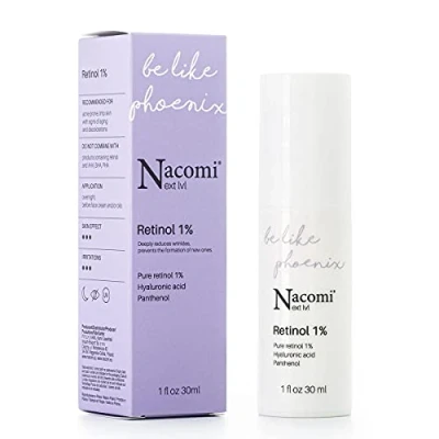 Image of NACOMI Retinol Serum 1% Facial Reduces Wrinkles, Improves Skin Tension and Elasticity Relieves Discolouration 30 ml