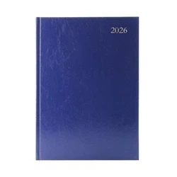 Image of 5 Star Desk Diary Day Per Page Appointment A5 Blue 2026 KFA51ABU26