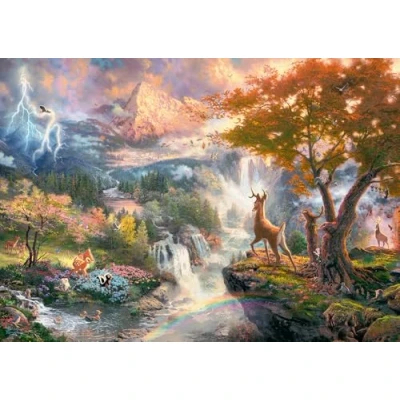 Image of Schmidt Spiele CGS_59486 Thomas Kinkade: Disney Bambi Puzzle, Multicolor