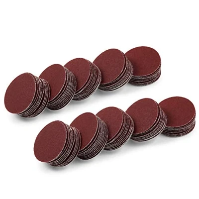 Image of SPEEDWOX Hook and Loop Sanding Discs 100pcs 1 Inches 320 Grit Sandpaper for Wood Drill Grinder Rotary Tools No Hole
