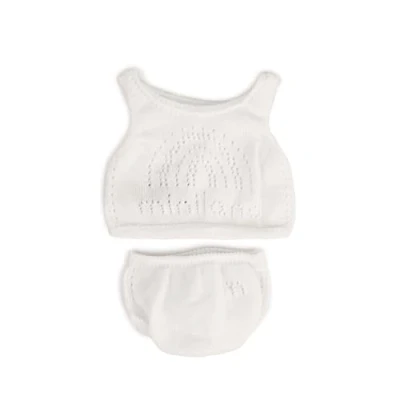 Image of Miniland Miniland31627 Set T Shirt and Panties for 32 cm Dolls, Multi Color