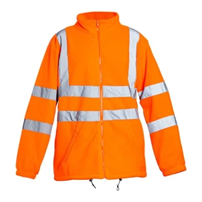 Image of Blackrock Hi Vis Orange Fleece Jacket, Men&#039;s &amp; Women&#039;s, Durable Warm Anti Pill, High Visibility Reflective Safety Wear, Fully EN Certified 4XL