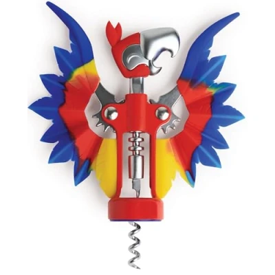 Image of OTOTO Pinot Wine Bottle Opener Parrot Wing Corkscrews for Gifts, Bottles Manual, Cool Gadgets with Wings, Bar Accessories, Corkscrew