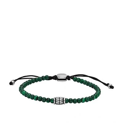 Image of Fossil Bracelet for Men , Length: 250mm, Width: 4mm Silver Stainless Steel Bracelet, JF04415040