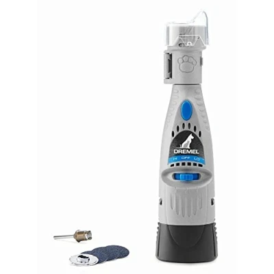 Image of Dremel 7020 PGK Pet Nail Grinder, Quiet Electric Dog File Care Set with 4 Sanding Discs, Safe Alternative to Clippers and Trimmers,Grey