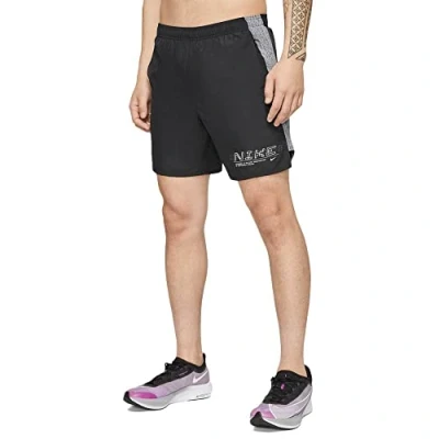 Image of Nike Nk Chllgr Short 7In Bf Gx FF Sport Shorts Black/(Reflective Silver), M