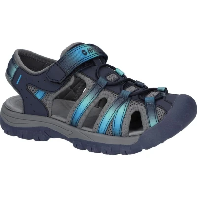 Image of HI TEC JACK JR Unisex Walking sandals for kids, Size: 6, Navy/grey/blue/light blue Textile/synthetics