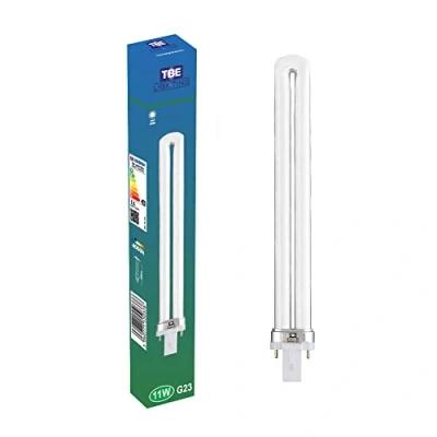Image of TBE LIGHTING 11w G23 2 Pin CFL Energy Saving Lamps Cool White 4000K, 8000 Hour Life, 660 Lumen