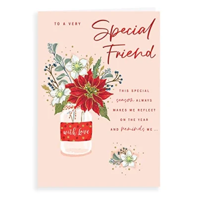 Image of Avant Garde Studios Traditional Christmas Card Friend 9 x 6 inches