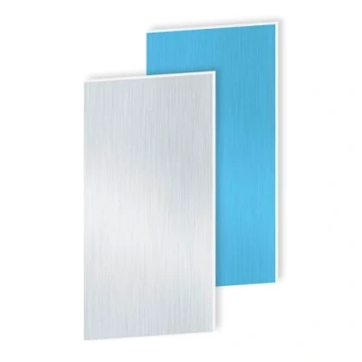 Image of iMeistek 6063 Aluminium Sheet with Protective Film on Both Sides, 300mm x 150mm 1mm Wall Thick Square Plate (2 PCS)