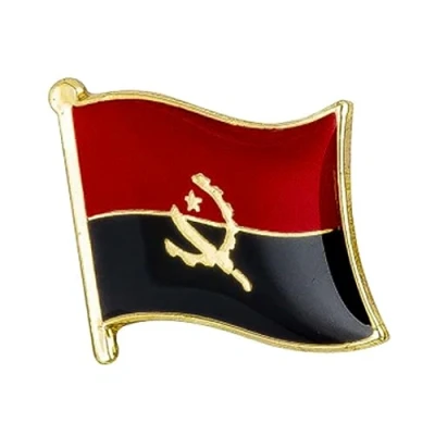Image of Angola National Flag Metal Enamel Pin Badge Lapel
