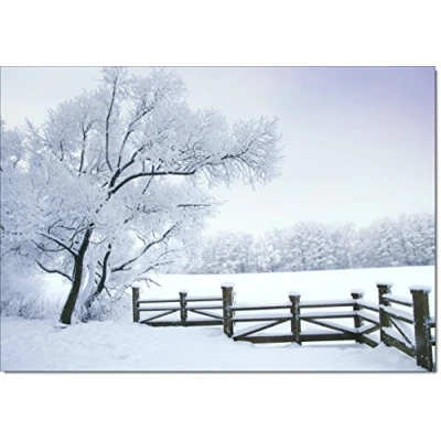 Image of doodlecards Pack of 10 Christmas Cards and Envelopes Winter Snow Scenes. Printed in UK, Premium Quality &amp; 100% Recyclable.