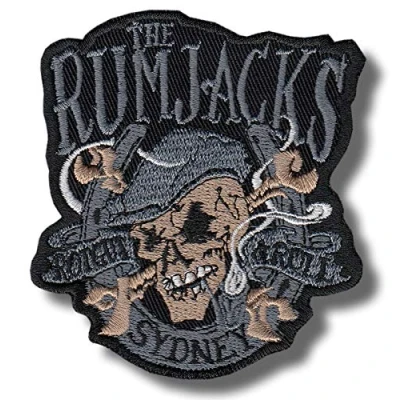 Image of The Rumjacks Patch Badge Embroidered Iron on Applique