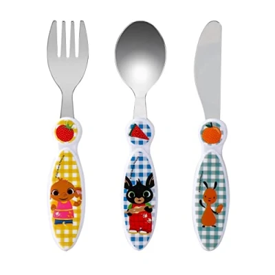 Image of Bing Children&#039;s Kids 3pcs Cutlery Set Knife/Fork/Spoon