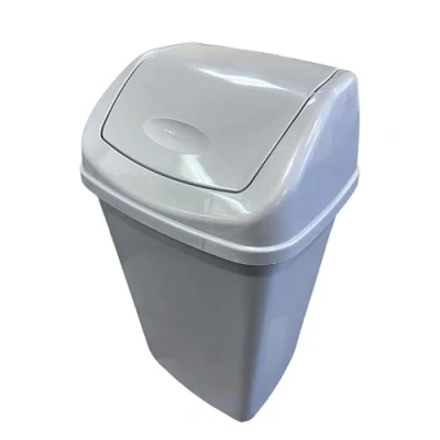 Image of Chabrias Ltd Swing Bin Waste Rubbish Recycling Flip Top Dustbin for Home, Kitchen, and Office (1, 25 Litre)