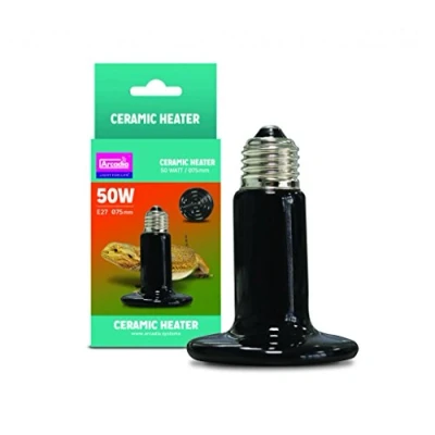 Image of Arcadia Reptile Ceramic Heater Infrared Lamp 50 Watt