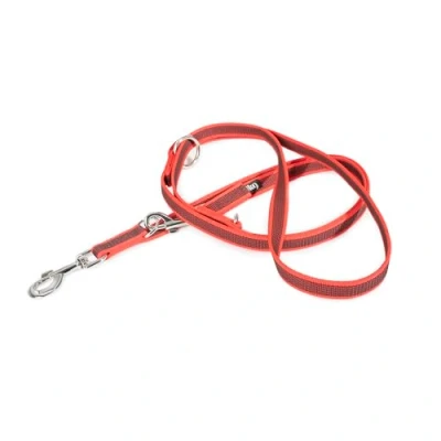 Image of Color &amp; Gray Adjustable Super Grip Leash, 20 mm x 2,2 m, Red