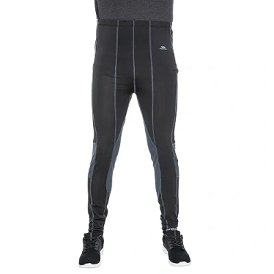 Image of Trespass Tactic, Black X, XS, Quick Dry Stretch Baselayer Trousers for Men, X Small,
