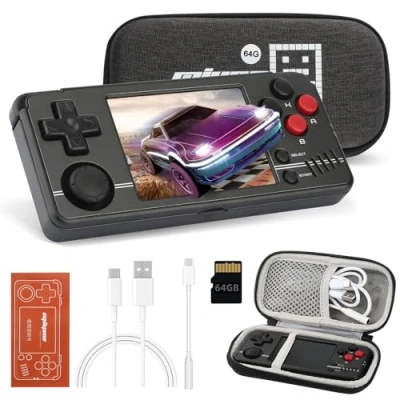Image of Handheld Games Consoles for Miyoo A30, 2.8 Inch IPS Screen 10000+ Console Support WiFi Battle, 64G Linux System Multi Emulators USB Charging Emulator Boys and Girls