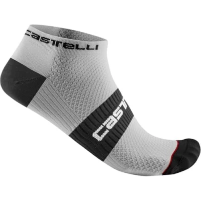 Image of CASTELLI 4523091 001 LOWBOY 2 SOCK Men&#039;s Socks WHITE BLACK XL