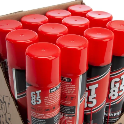 Image of WD 40 Unisex GT85, Black, 6 x 400ml&#039; to &#039;GT85 Pack: Lubricates, Cleans &amp; Protects Metal/Composite, Rust Defense, Stuck Parts Ease, Shine Restore, Squeak Eliminate, Moisture Disperse