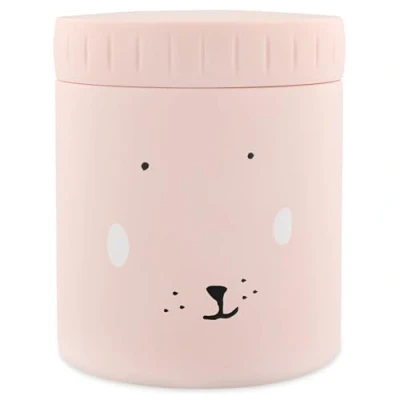 Image of Trixie Insulated Food Jar Mrs. Rabbit 350ml Leak Proof &amp; Portable Keeps Hot or Cold Stainless Steel Kids&#039; Lunch Container