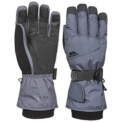 Image of Trespass Ergon II, Carbon, XL, Warm Padded Waterproof Gloves Adult Unisex, X Large, Grey