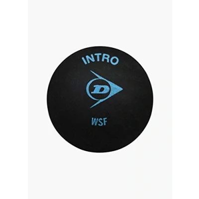 Image of Dunlop Intro Blue Dot Squash Ball Pack of 3 Balls