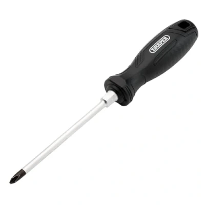 Image of Draper Phillips Hard Grip Screwdriver, PH2 x 125mm 13494 Magnetic Tip, CRV Blade