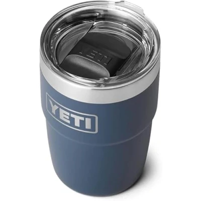 Image of YETI Rambler Cup,Vacuum Insulated Stainless Steel Stackable Cup with Magslider Lid, Navy, 8 oz (237 ml)