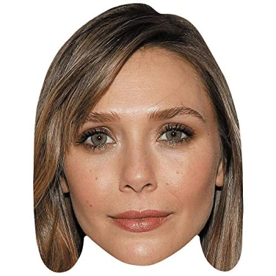 Image of Elizabeth Olsen (Blonde) Celebrity Mask, Flat Card Face, Fancy Dress Mask