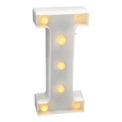 Image of Jandei Luminous Letters, Decorative Numbers with LED Light Warm Tone 3000K, 22cm Height, Battery Operation. Ambient Night Lights for Home, Shop Windows, Celebrations. (I)