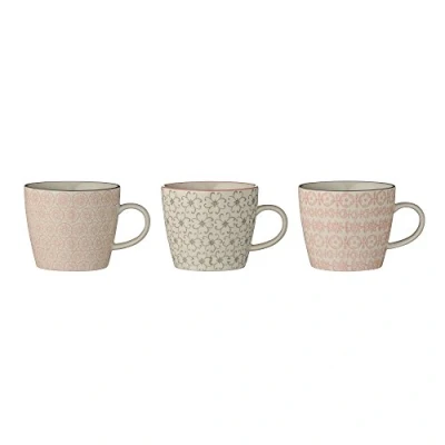 Image of Bloomingville Cécile Mugs Rose/Grey 3 Ass.