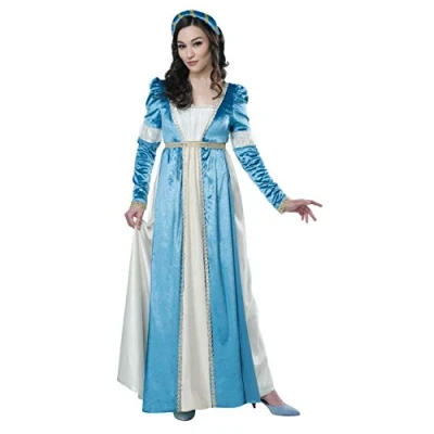 Image of California Costumes 00711S Juliet Character Adult Sized Costumes, Blue/Cream, S