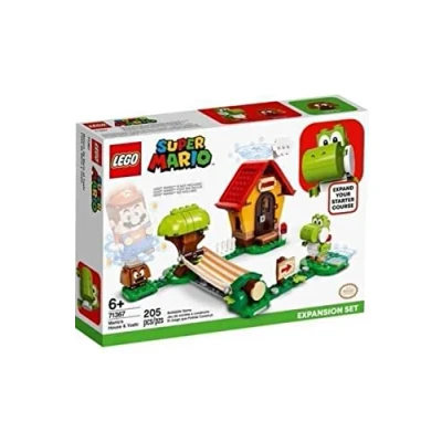 Image of LEGO 71367 Super Mario House &amp; Yoshi Expansion Set Buildable Toy Game, Gifts for Girls Boys age 6 Plus Years Old with and Goomba Figures
