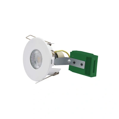 Image of Open Back GU10 Shower Downlight Matt White Bell Lighting Firestay Protector