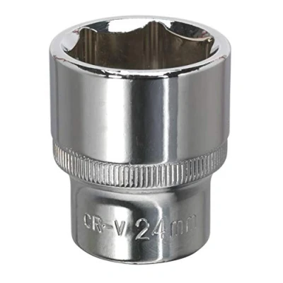 Image of Sealey Premier WallDrive® Socket 24mm 1/2&quot;Sq Drive Fully Polished