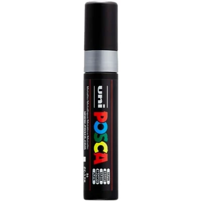 Image of Uni Ball 186382 POSCA marker PC17K, met extra brede rechthoekige punt, zilver, 1 stuk