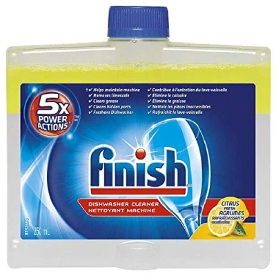 Image of Finish Dual Action Dishwasher Cleaner 2 x 250 ml (Pack of Two)