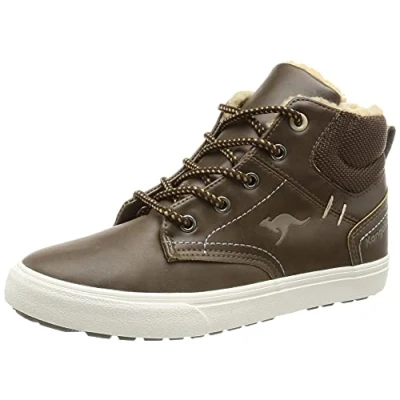 Image of KangaROOS Boy&#039;s Unisex Kids KAVU X Sneaker, DK Brown Sand, 12 UK Child